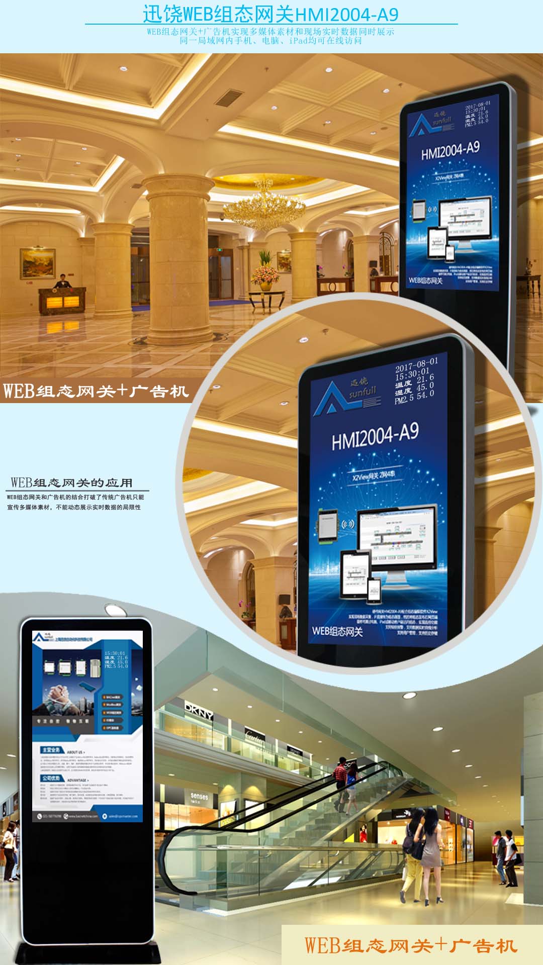迅饶组态网关与广告机对接